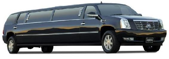 black cadillac limousine