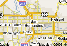 San Bernardino Limousine Map & Zip Codes