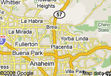 Yorba Linda Limousine Map & Codes